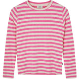 Mads Nørgaard Carmine Rose/Vanilla Ice 5x5 Classic Stripe Talika Blus