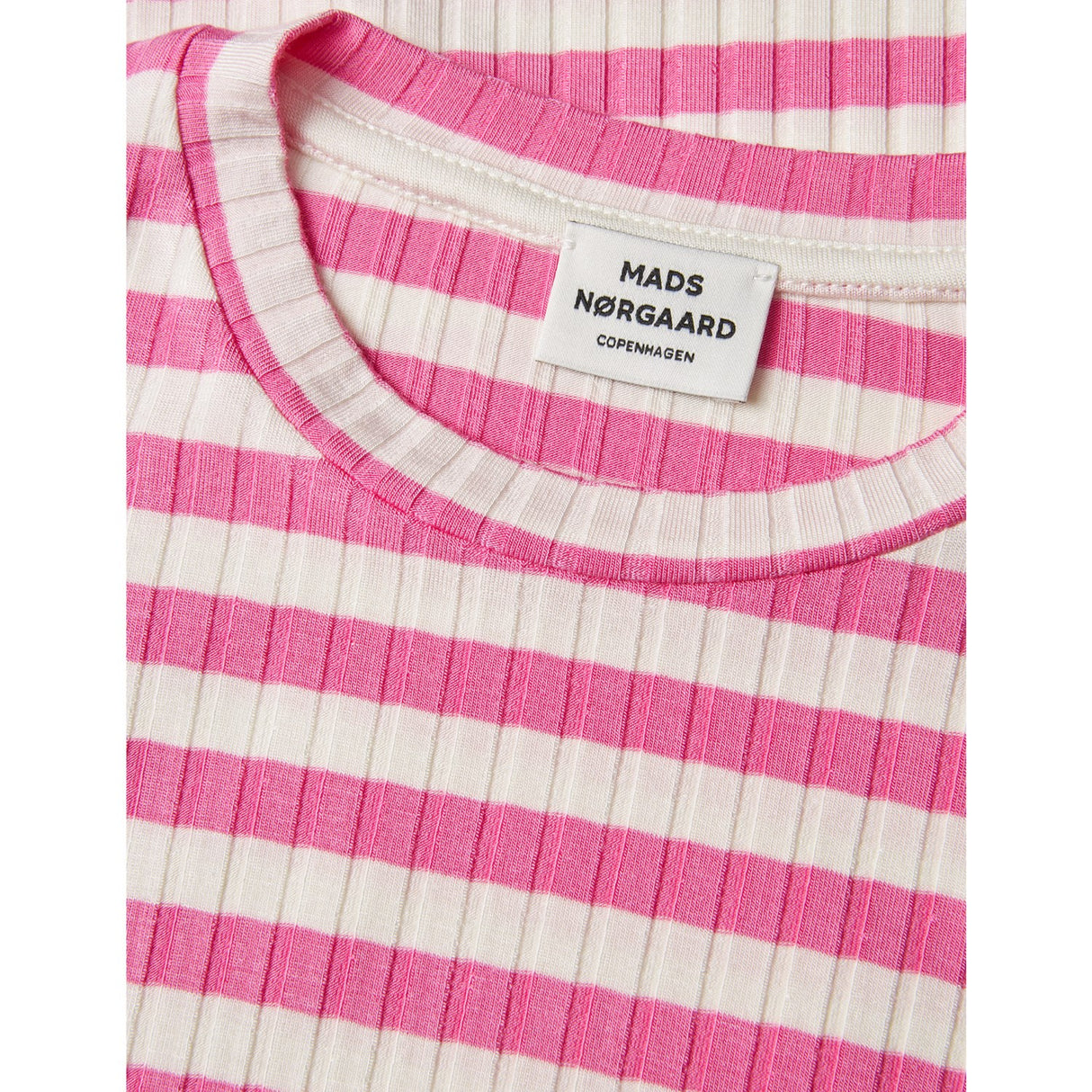 Mads Nørgaard Carmine Rose/Vanilla Ice 5x5 Classic Stripe Talika Blus