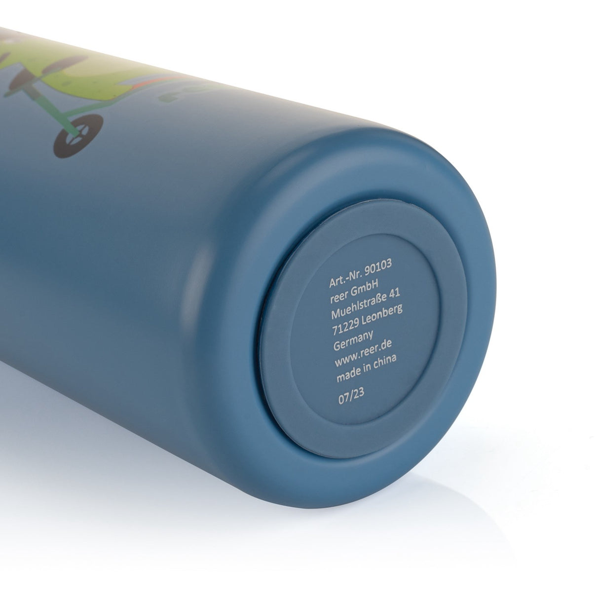 REER Dricksflaska med sugrör - Blå