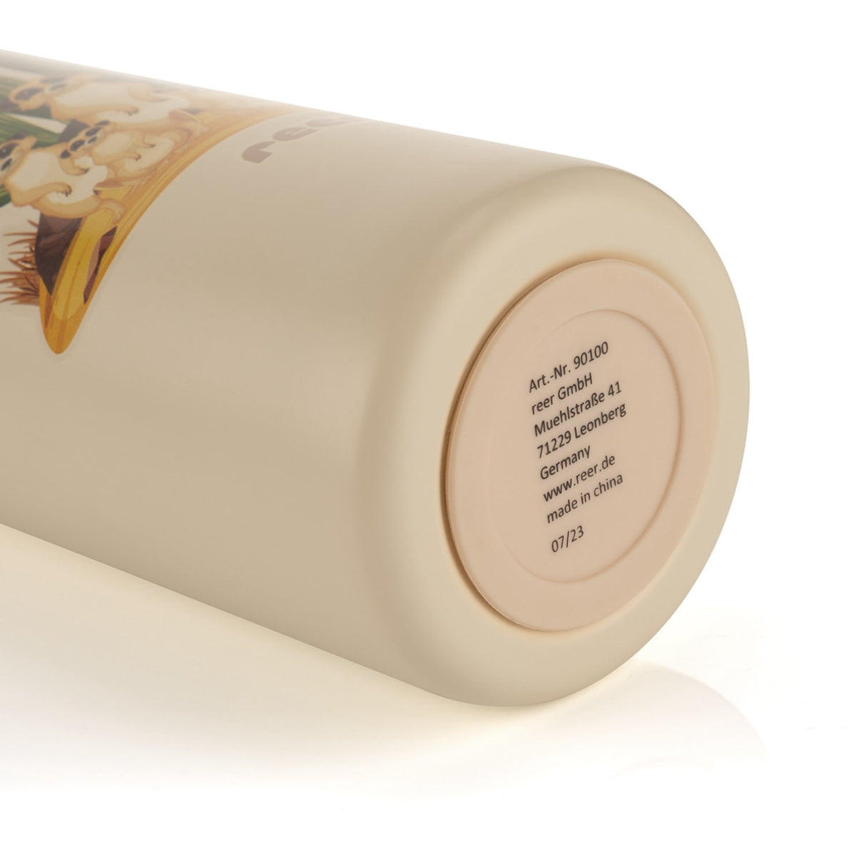 REER Dricksflaska med sugrör - Creme