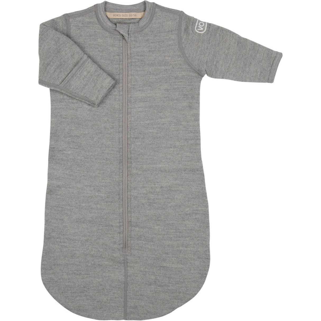 Voksi® Melan Grey Wool Baby bag Fleece