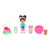 Gabby's Dollhouse katt grooming figur set.