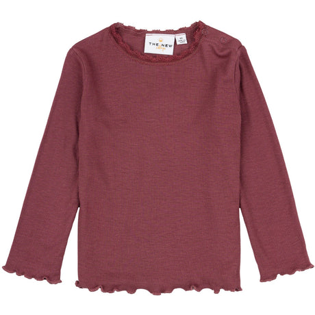 THE NEW Siblings Crushed Berry Krista Rib Blouse