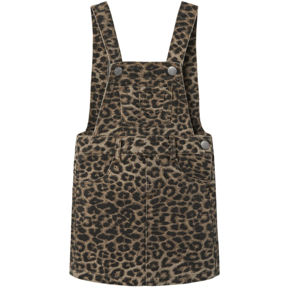 Name It Silver Mink Leopard Ophelia Twill Spencer Klänning