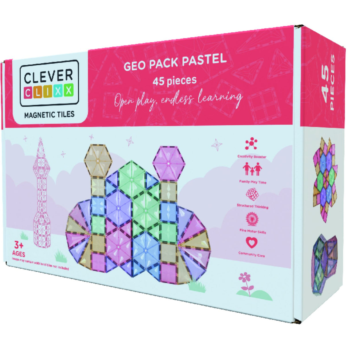 Cleverclixx Pastell Geo Pack Pastell 45 delar