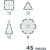 Cleverclixx Pastell Geo Pack Pastell 45 delar