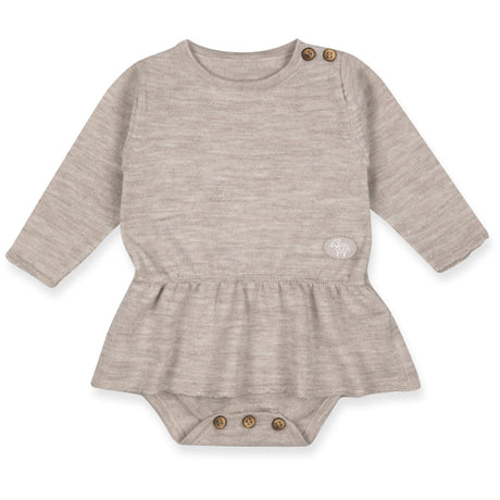 Lillelam Ljusbeige Romper Klänning Baby Natur