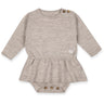 Lillelam Light Beige Romper Klänning Baby Natur