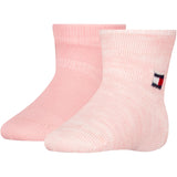 Tommy Hilfiger Soft Pink Baby Strumpor 2-pack Runfree