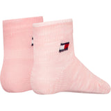 Tommy Hilfiger Soft Pink Baby Strumpor 2-pack Runfree