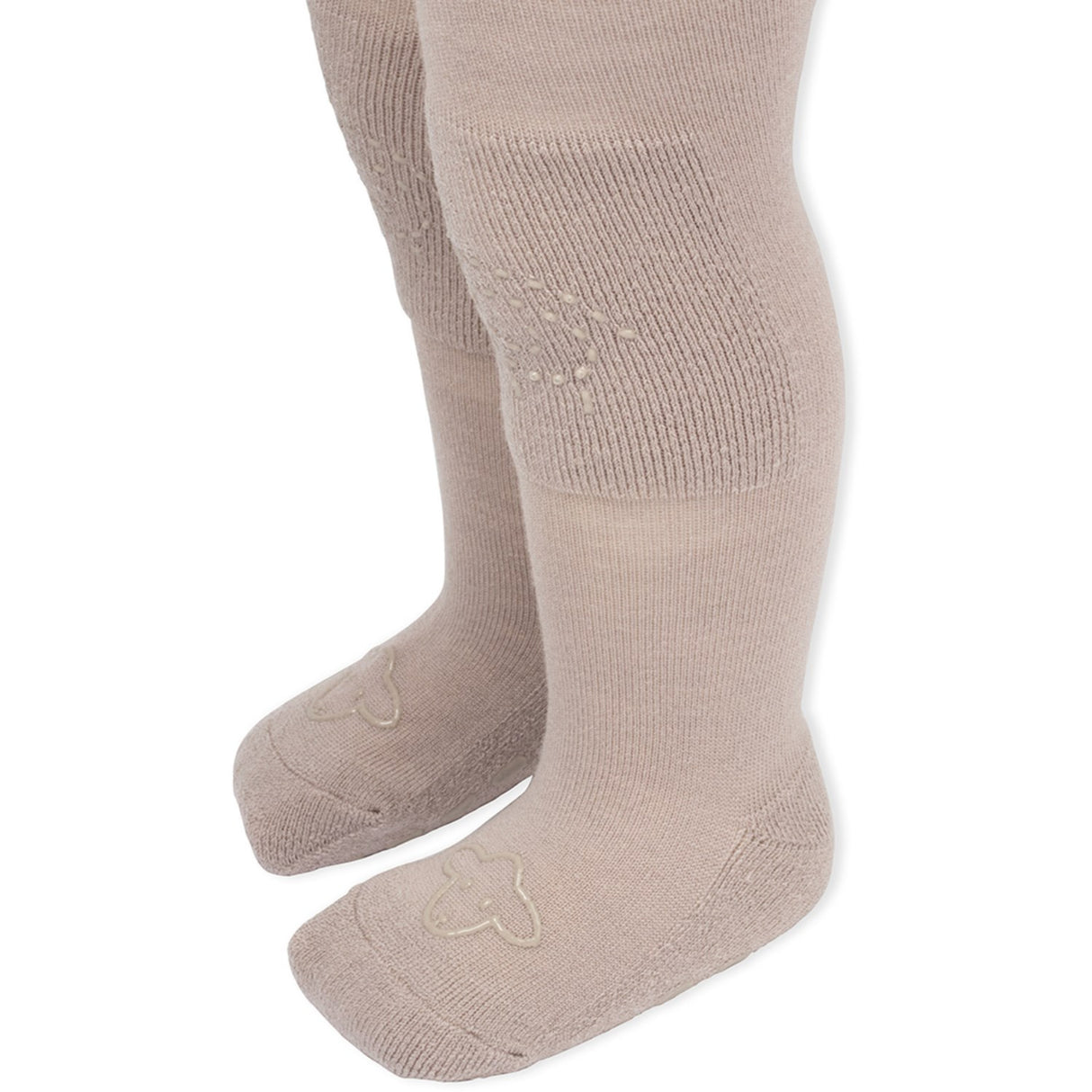 Lillelam Beige Ull Strumpbyxor Anti Slip