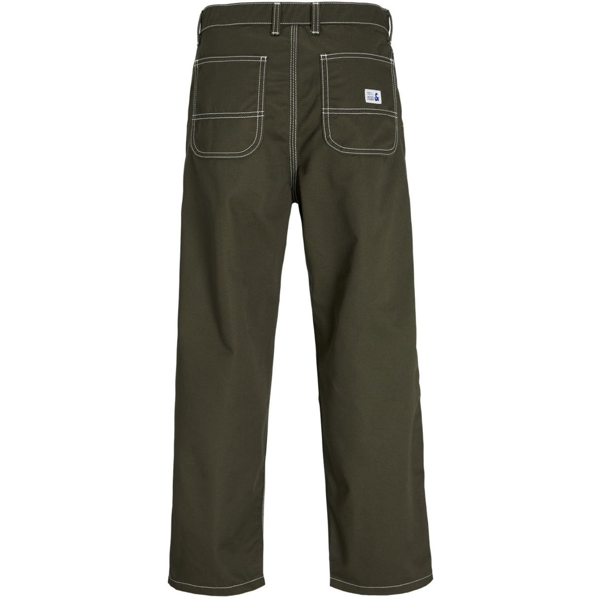 Jack & Jones Junior Olive Night Stalex Contrast Worker Byxor