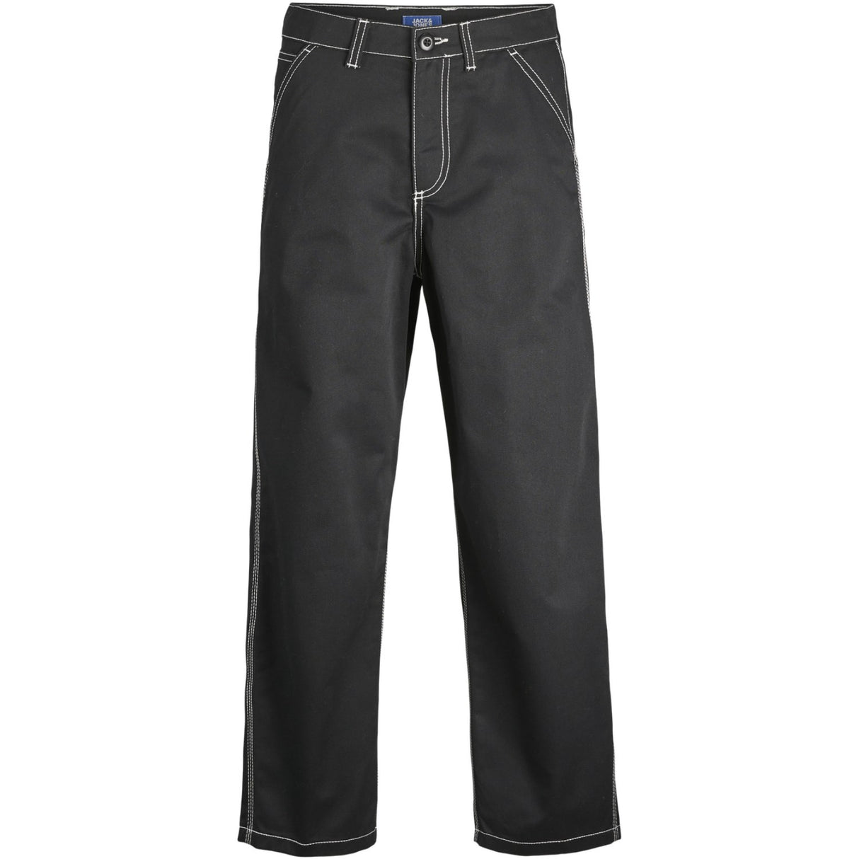 Jack & Jones Junior Black Stalex Contrast Worker Byxor