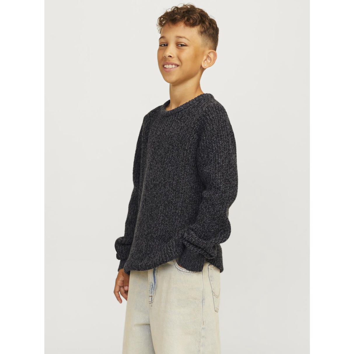 Jack & Jones Junior Asphalt Jones Knit Crew Neck Blus