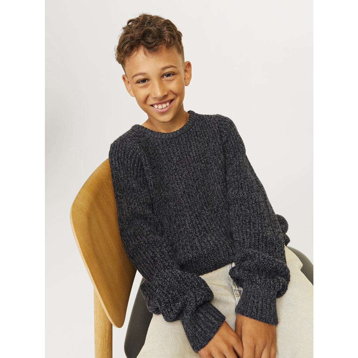 Jack & Jones Junior Asphalt Jones Knit Crew Neck Blus