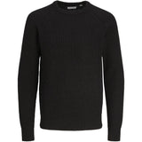 Jack & Jones Junior Black Jones Knit Crew Neck Blus