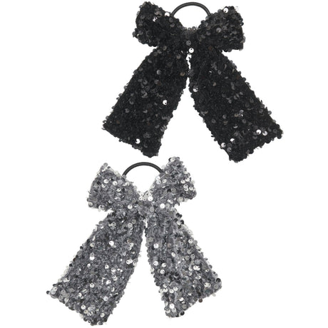 kids ONLY Silver Shy Glitter Bow Hår Elastiska 2-pack