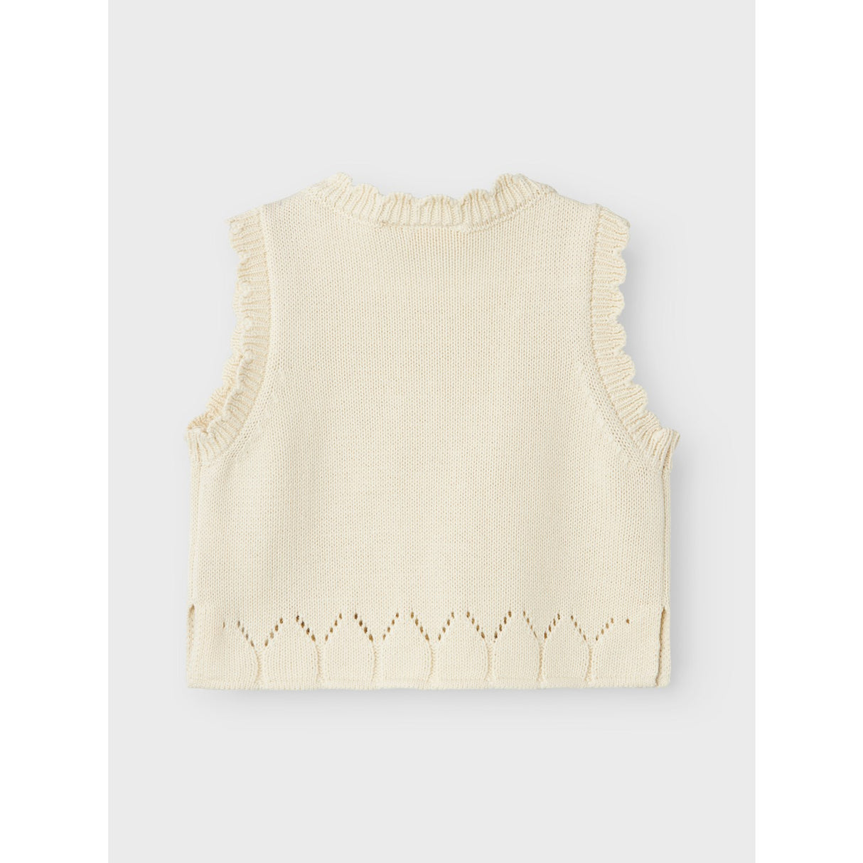 Lil'Atelier Turtledove Ramla Loose Short Knit Väst