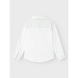 Name It Bright White Solid Rekid Skjorta