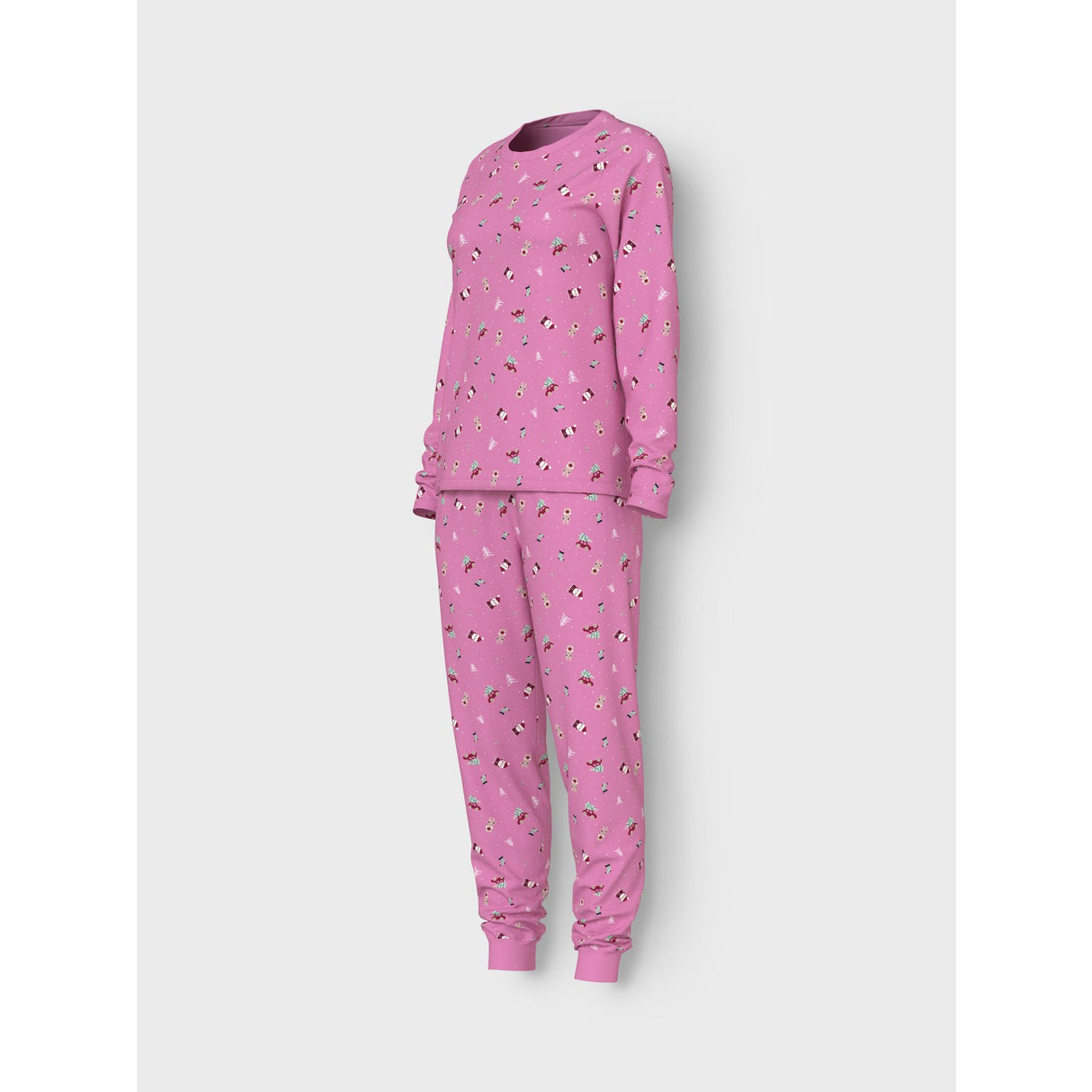 Name It Fuchsia Pink Christmas Elements Nanvismas Pyjamas Voksen