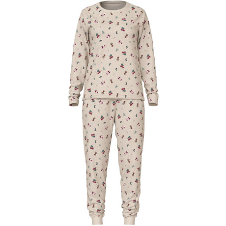 Name It Whitecap Gray Christmas Elements Nanvismas Pyjamas Voksen