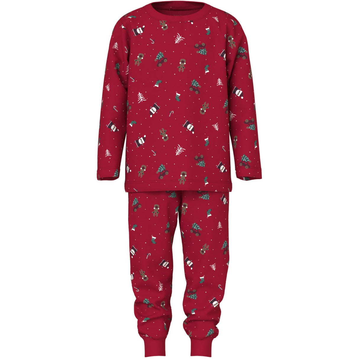 Name It Jester Red Christmas Elements Vismas Pyjamas