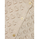 Name It Frosted Almond Riglitter Stickad Cardigan