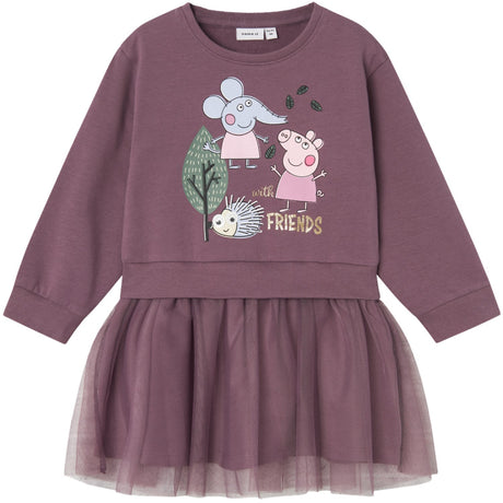 Name It Arctic Dusk Ordi Peppa Pig Regular Sweat Klänning