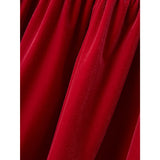 Name It Jester Red Rinna Velour Klänning