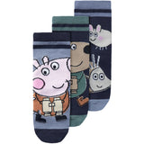 Name It Dark Sapphire Orla Peppa Pig 3-pack strumpor