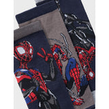 Name It Dark Sapphire Nobrian Spiderman 3-pack strumpor