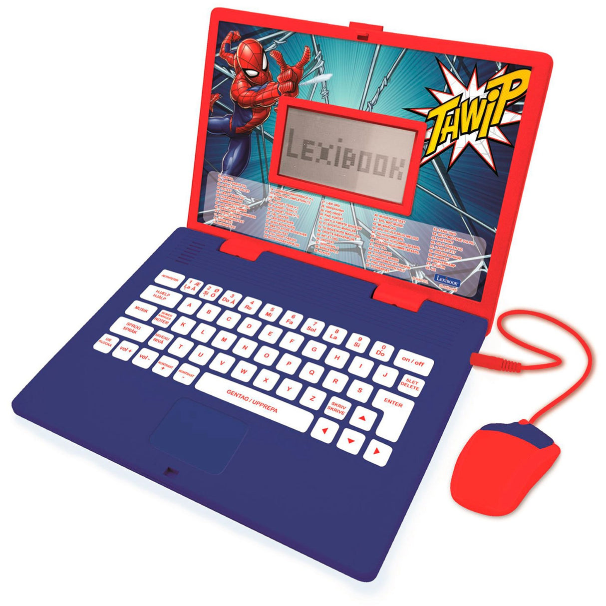 Lexibook Spiderman Educational Laptop – 62 aktiviteter (DK/SE)