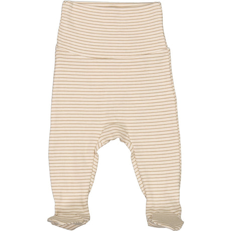 MarMar New Born Modal Fine Rib Sandstone Stripe Pixa Byxor