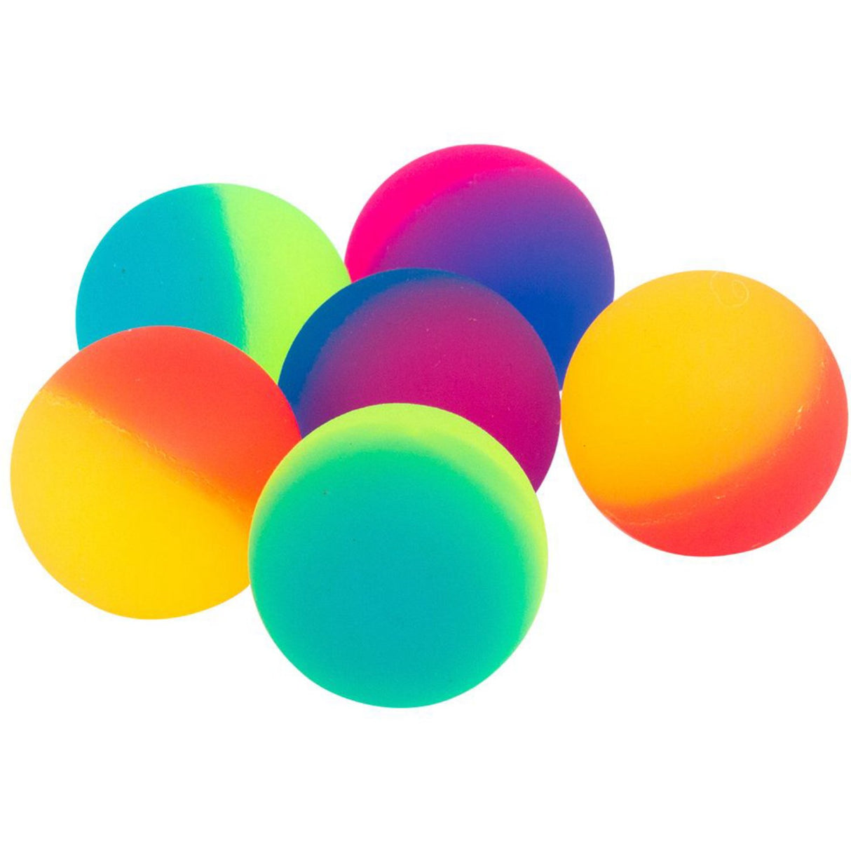 Magni Bouncing ball with strong colors, Ø3,2 cm., 6 pcs.