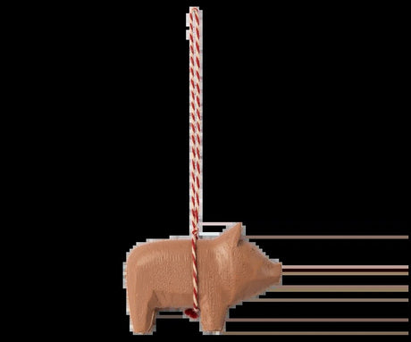 Maileg Trä prydnad, Gris - Gammal ros