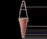 Maileg Kornettprydnad, Rutig - Röd