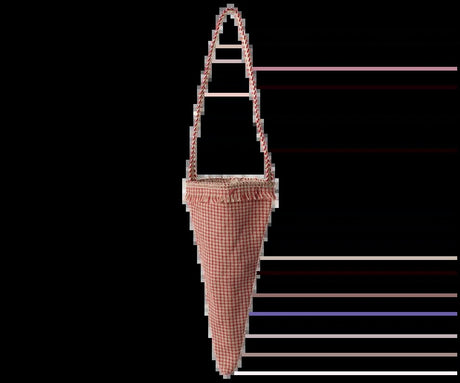 Maileg Kornettprydnad, Rutig - Röd