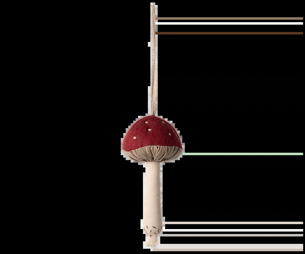 Maileg Svamp prydnad - Röd