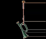 Maileg Metallprydnad, Trumpet - Mörkgrön