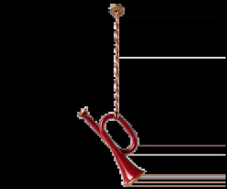 Maileg Metall prydnad, Trumpet - Röd