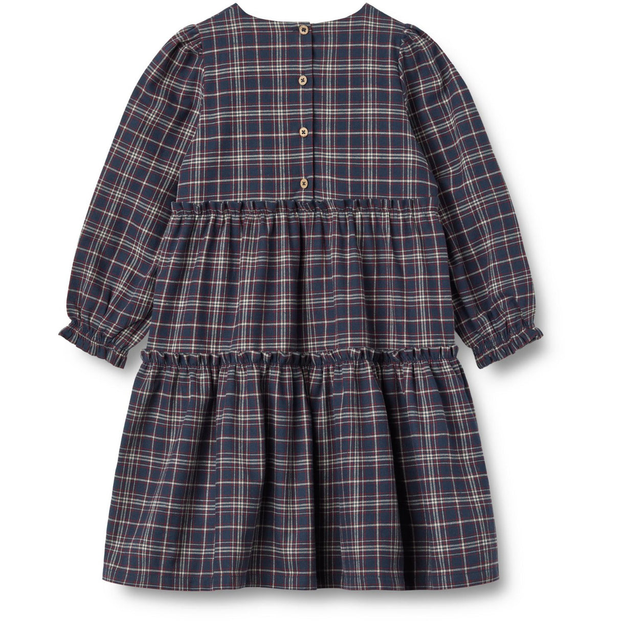 Wheat Navy Check Dress Fanny