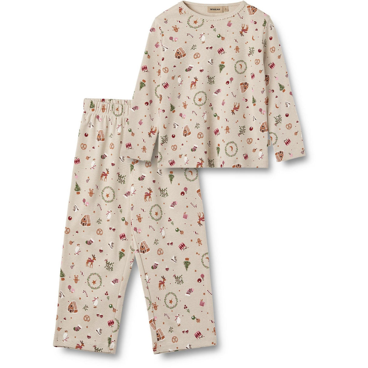 Wheat Offwhite Holiday Nightwear Picoting Mila