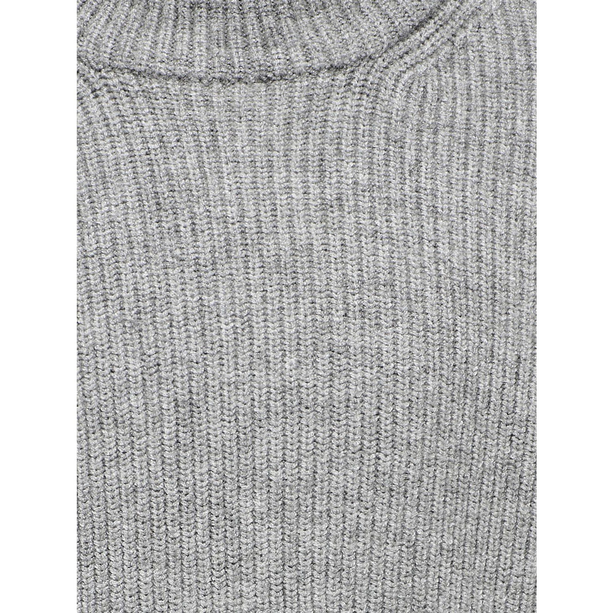 kids ONLY Medium Grey Melange Anne Fold Up Pullover Stickad