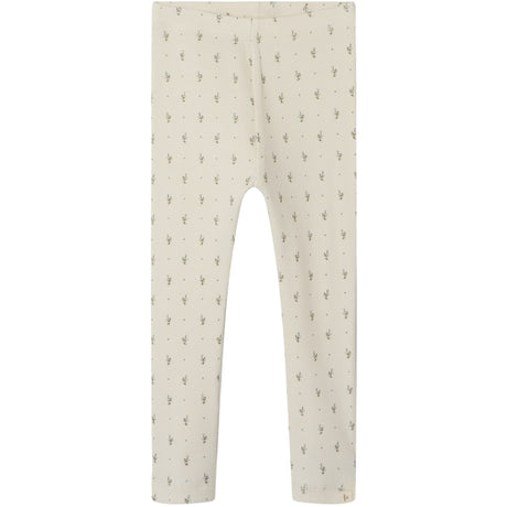 Lil'Atelier Turtledove Blue Flowers Gago Kye Slim Leggings