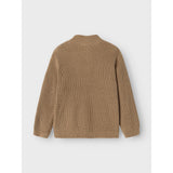 Name It Weathered Teak Safalle Stickad Pullover