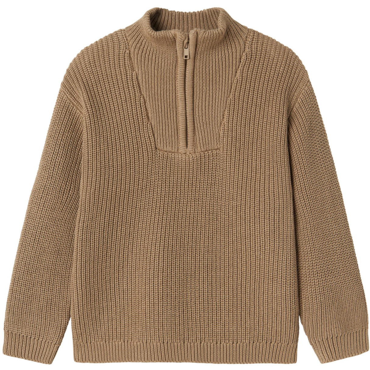 Name It Weathered Teak Safalle Stickad Pullover