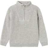 Name It Grey Melange Safalle Stickad Pullover