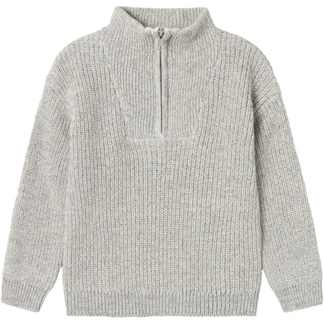 Name It Grey Melange Safalle Stickad Pullover