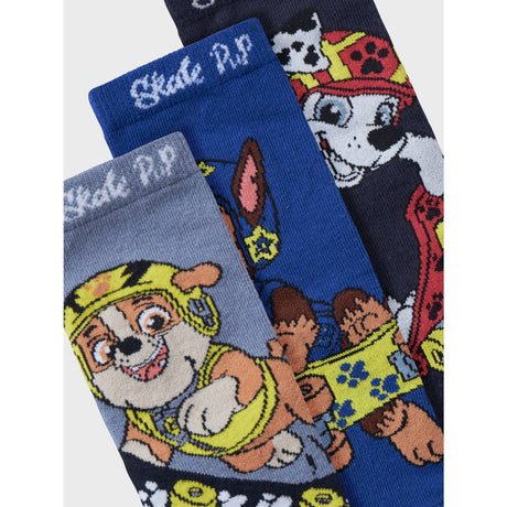 Name It Flint Stone Norwin Paw Patrol 3-Pack Strumpor