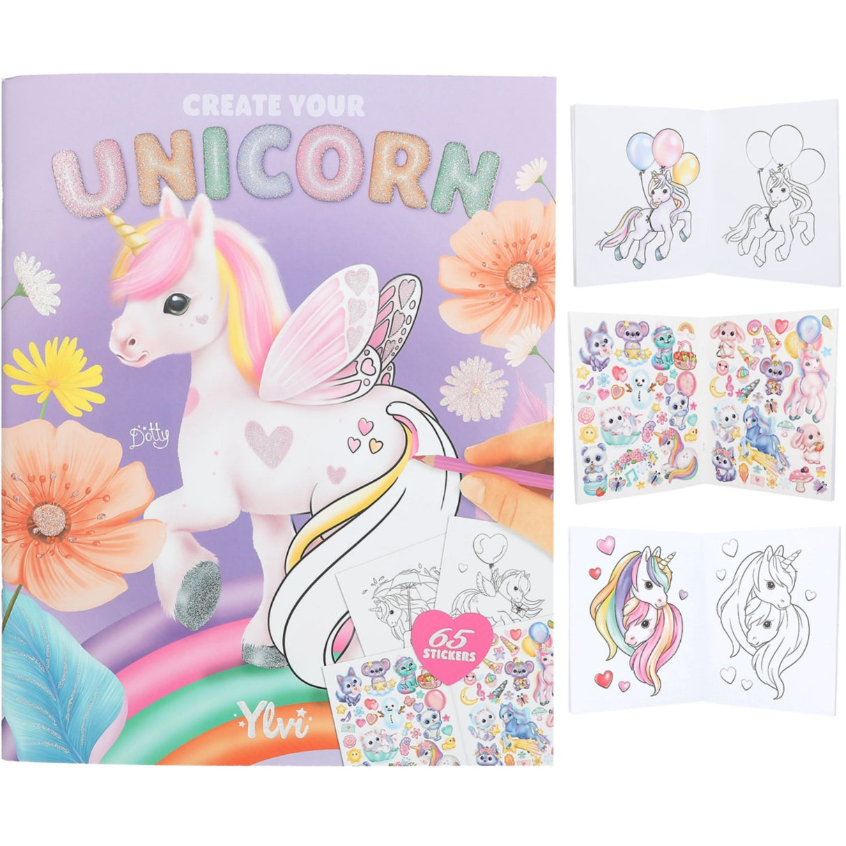 Ylvi Unicorn Målarbok